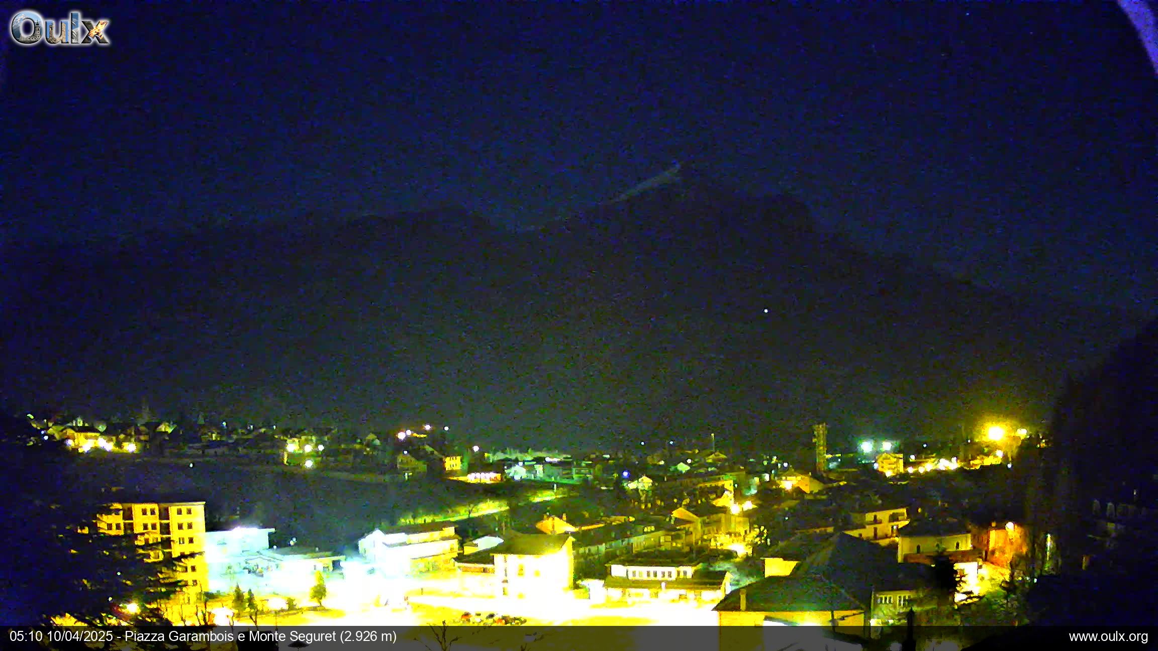 Webcam vista sul Comune di Oulx, Vialattea