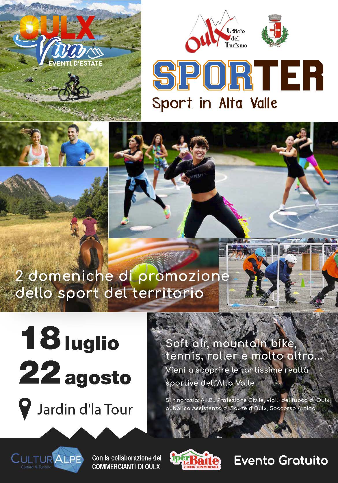 SPORTER, Sport in Alta Valle